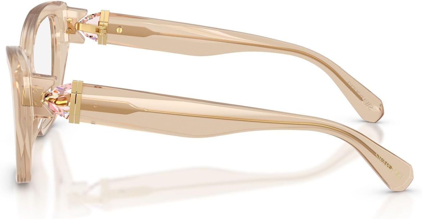 image:imageSwarovski Womens Sk2050u Universal Fit Cat Eye Prescription Eyewear FramesMilky BeigeDemo Lens
