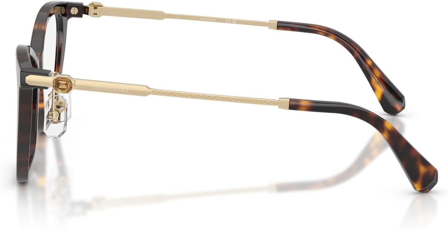 image:imageSwarovski Womens Sk2051f Low Bridge Fit Cat Eye Prescription Eyewear FramesHavanaDemo Lens