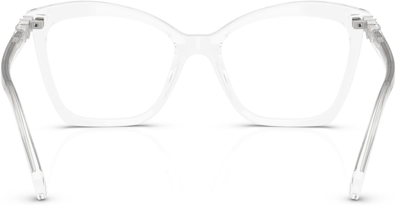 image:imageSwarovski Womens Sk2053f Low Bridge Fit Cat Eye Prescription Eyewear FramesTransparentDemo Lens