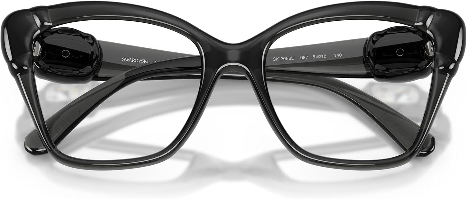 image:imageSwarovski Womens Sk2056u Universal Fit Cat Eye Prescription Eyewear FramesDark GreyDemo Lens