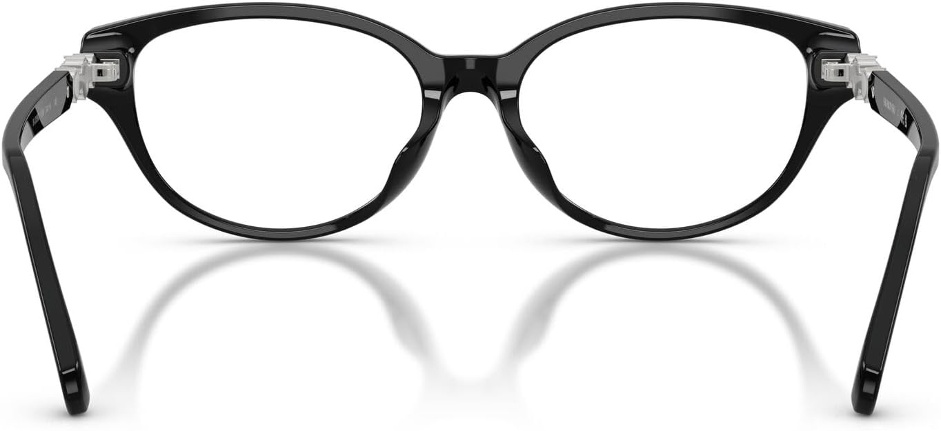 image:imageSwarovski Womens Sk2058d Round Prescription Eyewear FramesBlackDemo Lens