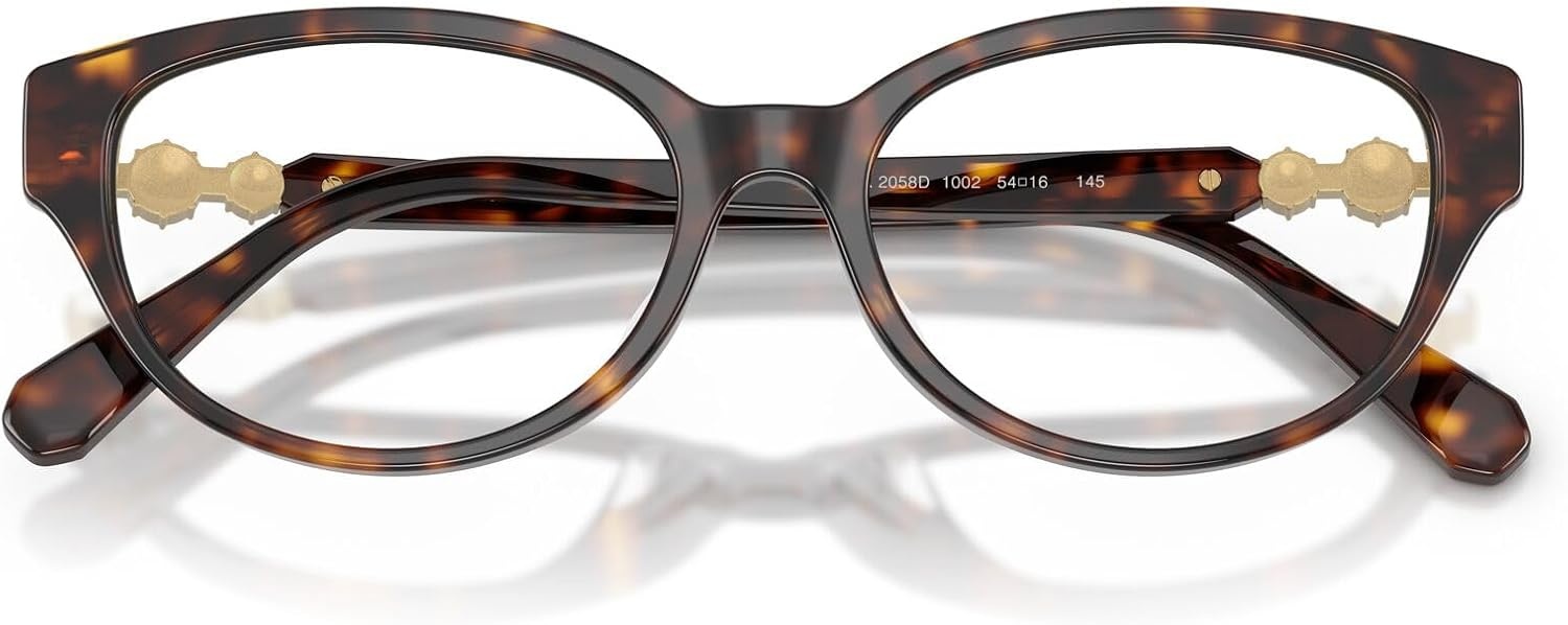 image:imageSwarovski Womens Sk2058d Round Prescription Eyewear FramesHavanaDemo Lens