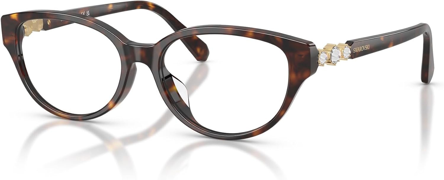 image:imageSwarovski Womens Sk2058d Round Prescription Eyewear FramesHavanaDemo Lens