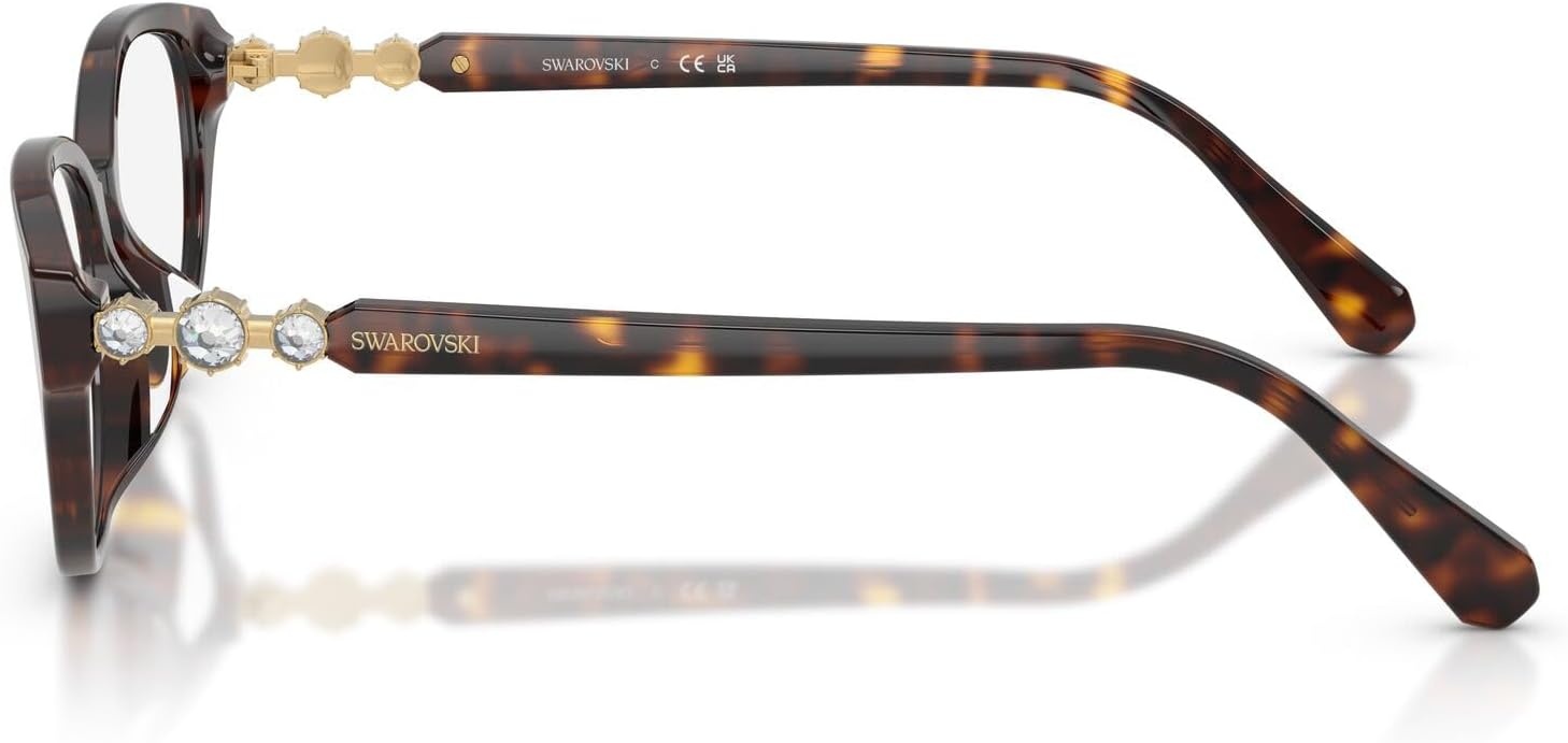 image:imageSwarovski Womens Sk2058d Round Prescription Eyewear FramesHavanaDemo Lens