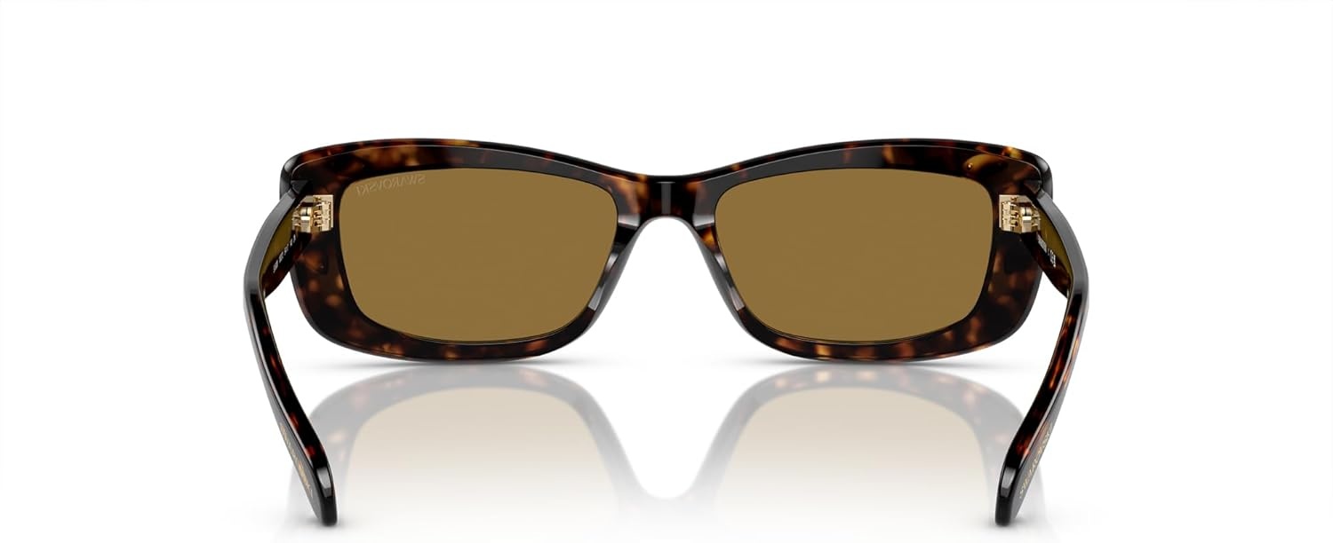 image:imageSwarovski Womens Sk6008 Square SunglassesDark HavanaBronze