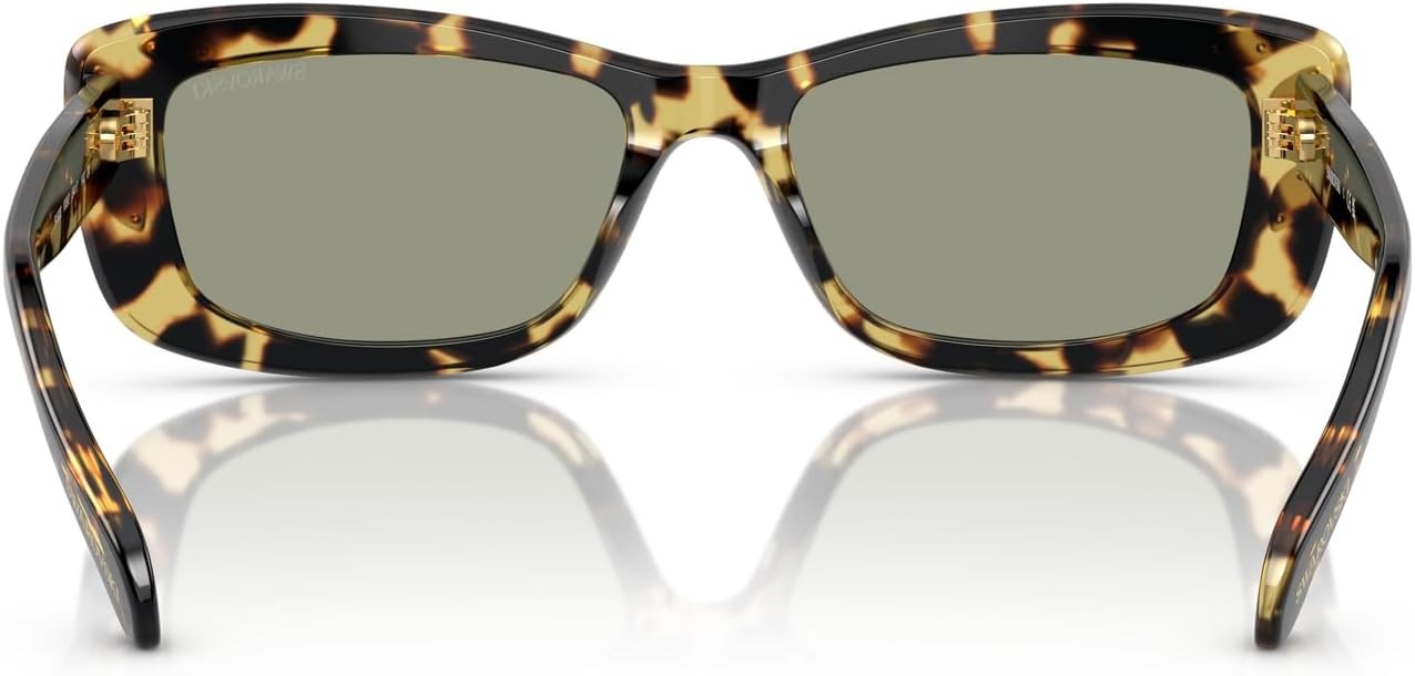 image:imageSwarovski Womens Sk6008 Square SunglassesMedium HavanaGreen