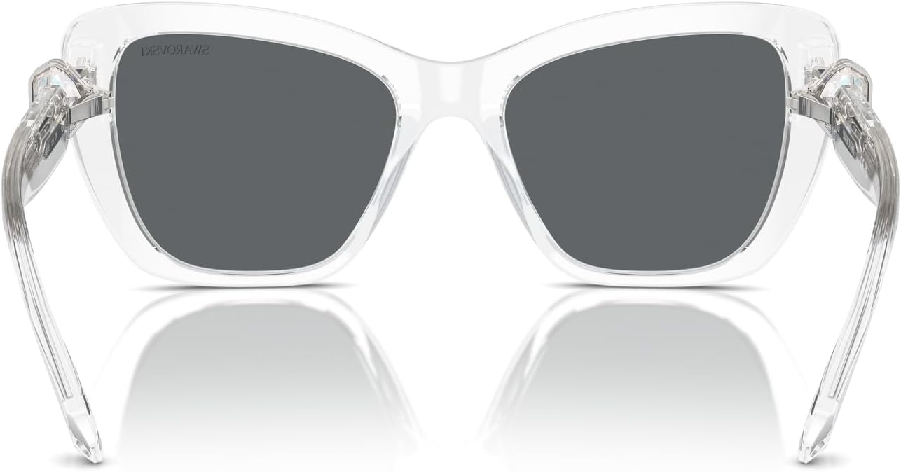 image:imageSwarovski Womens Sk6018 Butterfly SunglassesCrystalDark Grey
