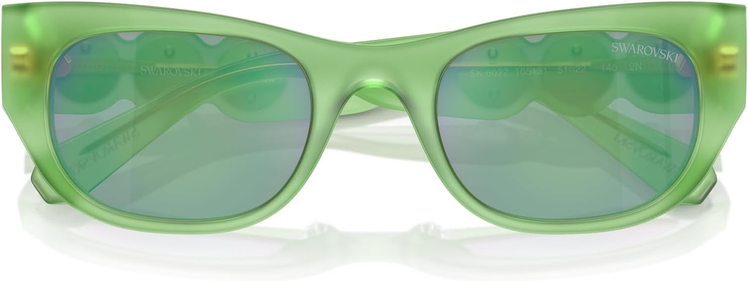 image:imageSwarovski Womens Sk6022 Cat Eye SunglassesBlackDark Grey