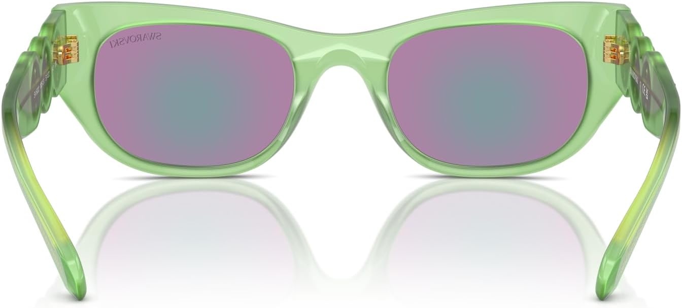 image:imageSwarovski Womens Sk6022 Cat Eye SunglassesBlackDark Grey