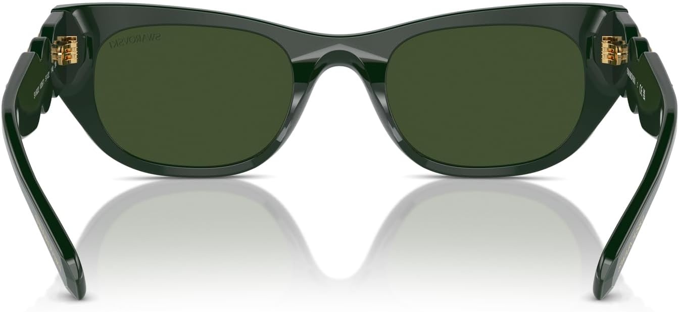 image:imageSwarovski Womens Sk6022 Cat Eye SunglassesGunmetalLight Grey Mirrored Silver