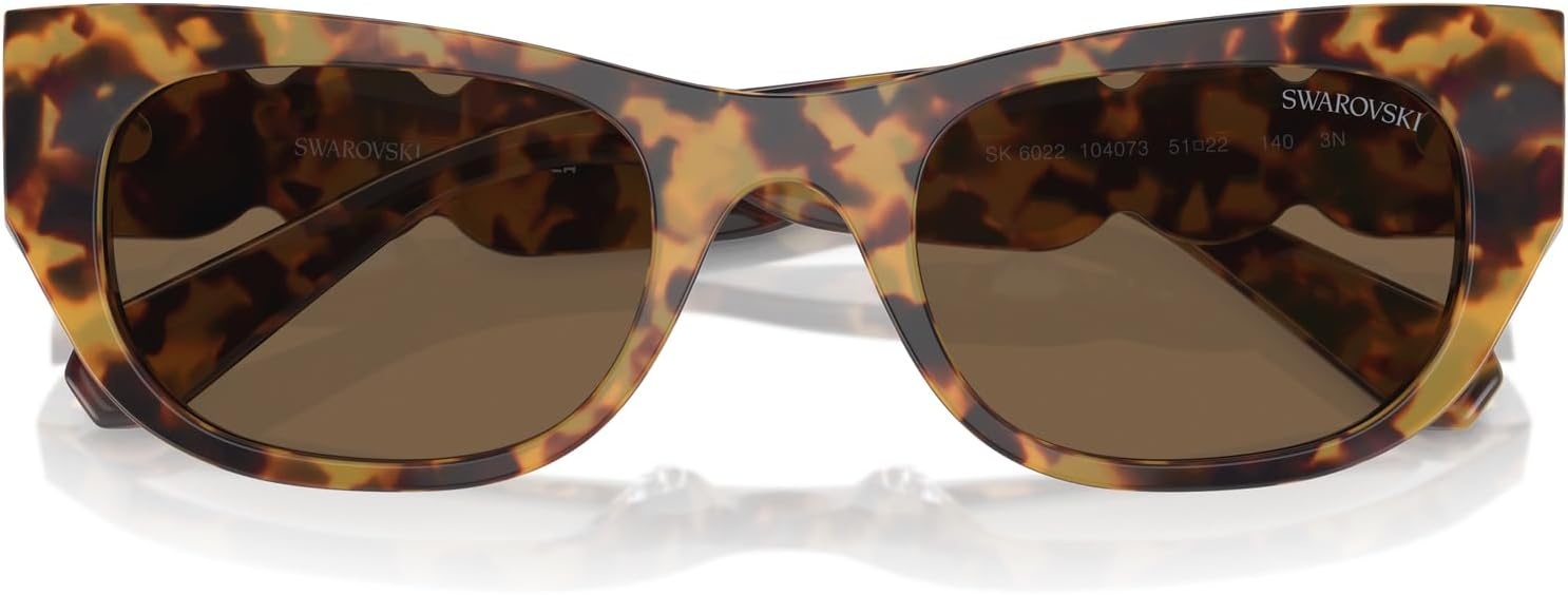 image:imageSwarovski Womens Sk6022 Cat Eye SunglassesPale GoldClear Gradient Pink