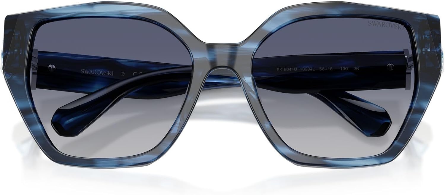 image:imageSwarovski Womens Sk6044u Universal FitStriped BlueGradient Blue
