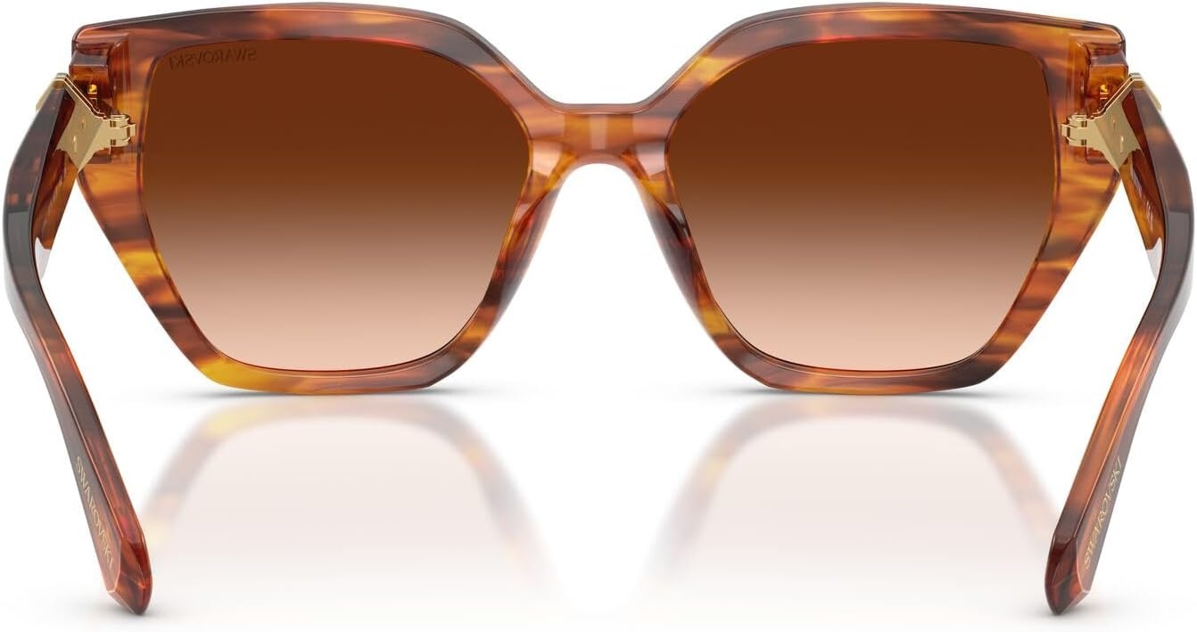 image:imageSwarovski Womens Sk6044u Universal FitStriped BrownBrown Gradient
