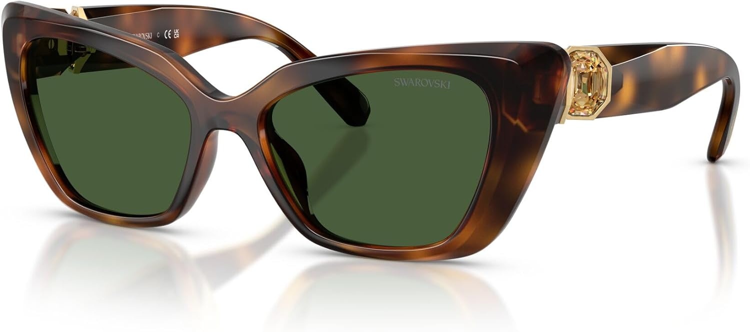 image:imageSwarovski Womens Sk6047HavanaDark Green