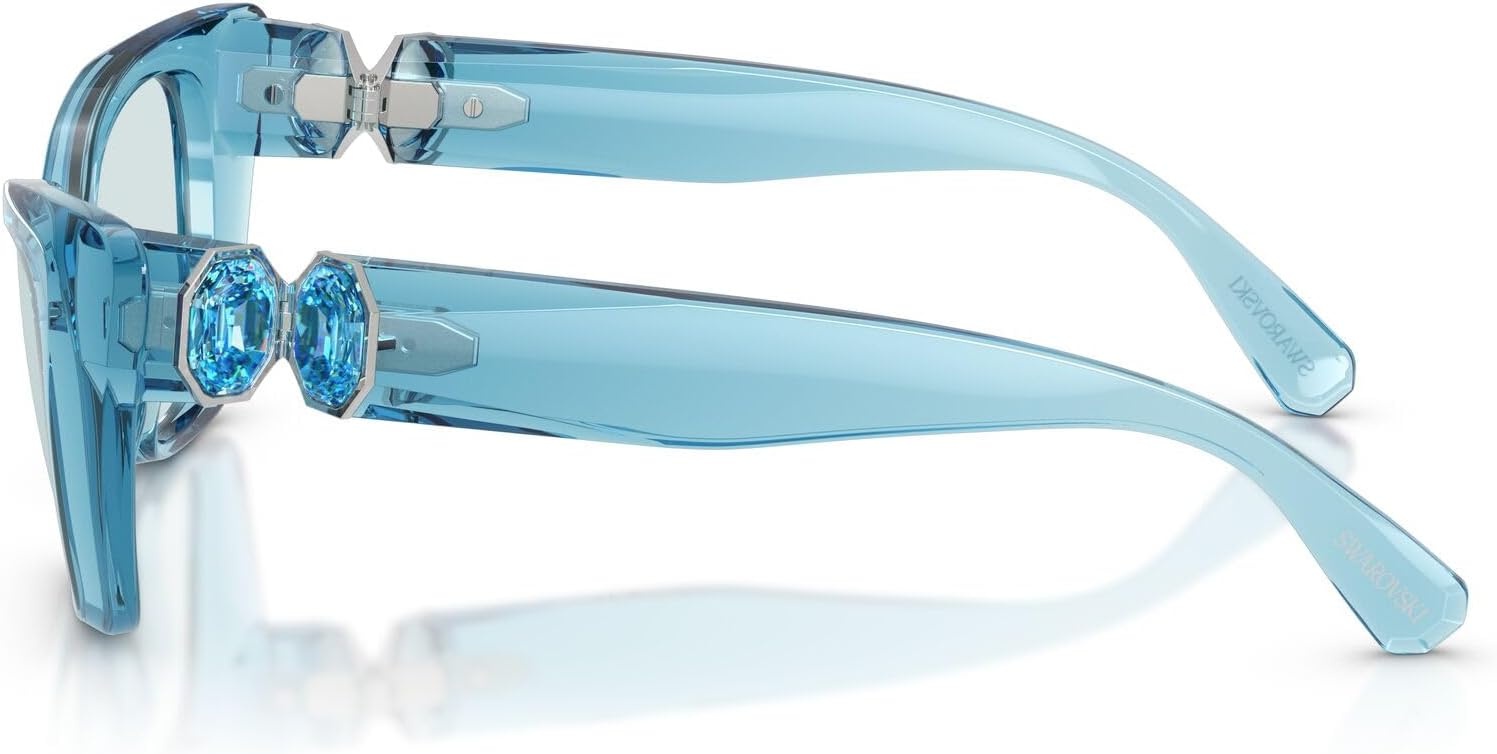 image:imageSwarovski Womens Sk6047Transparent Light BluePhotochromic Azure Polarized