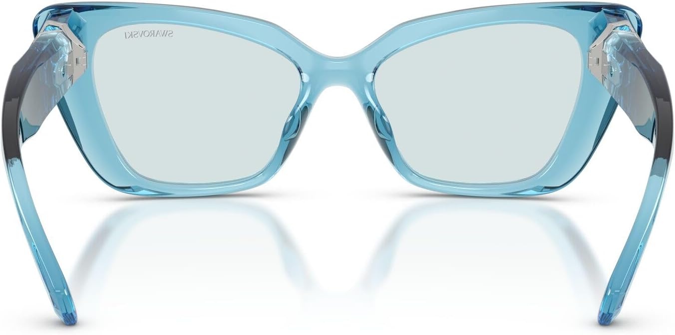 image:imageSwarovski Womens Sk6047Transparent Light BluePhotochromic Azure Polarized