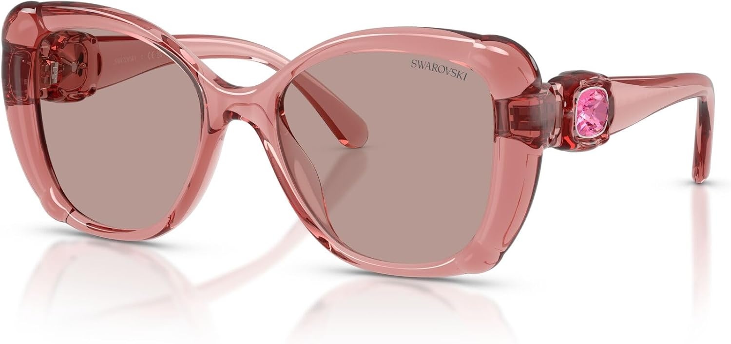 image:imageSwarovski Womens Sk6051u Universal FitTransparent PinkLight Purple Brown