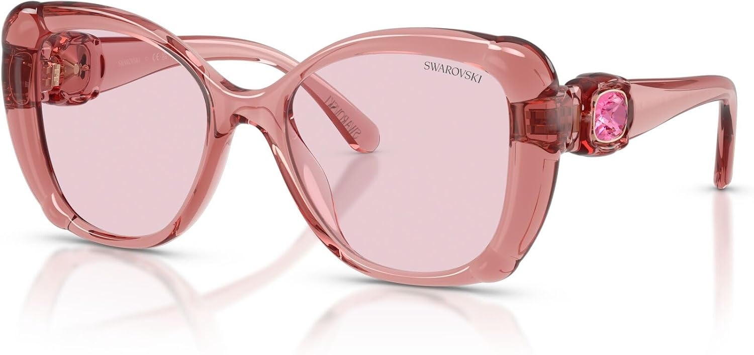 image:imageSwarovski Womens Sk6051u Universal FitTransparent PinkTransition Pink to Purple Polarized
