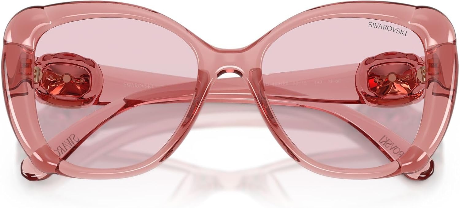 image:imageSwarovski Womens Sk6051u Universal FitTransparent PinkTransition Pink to Purple Polarized