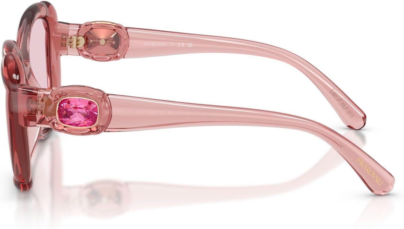 image:imageSwarovski Womens Sk6051u Universal FitTransparent PinkTransition Pink to Purple Polarized