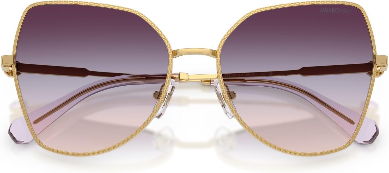 image:imageSwarovski Womens Sk7037GoldTri Gradient BrownBlueViolet