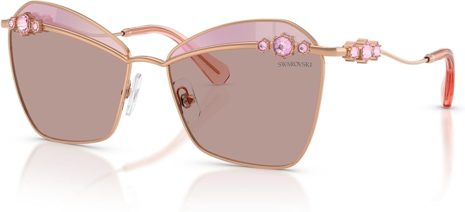 image:imageSwarovski Womens Sk7040Rose GoldPurple Brown Tampo Swar Pink