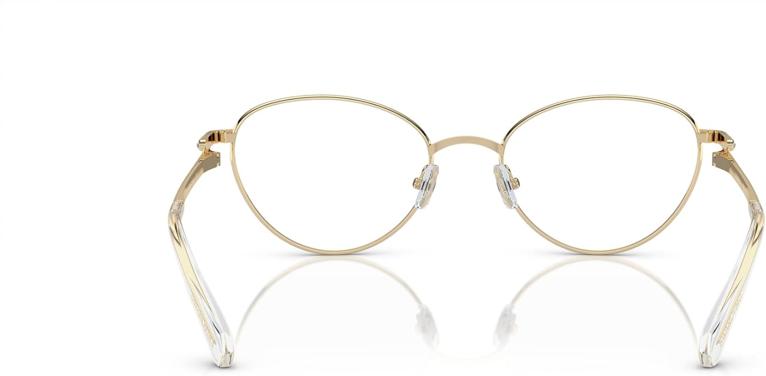 image:imageSwarovski womens Sk1002 Oval Prescription Eyewear FramesGoldDemo Lens