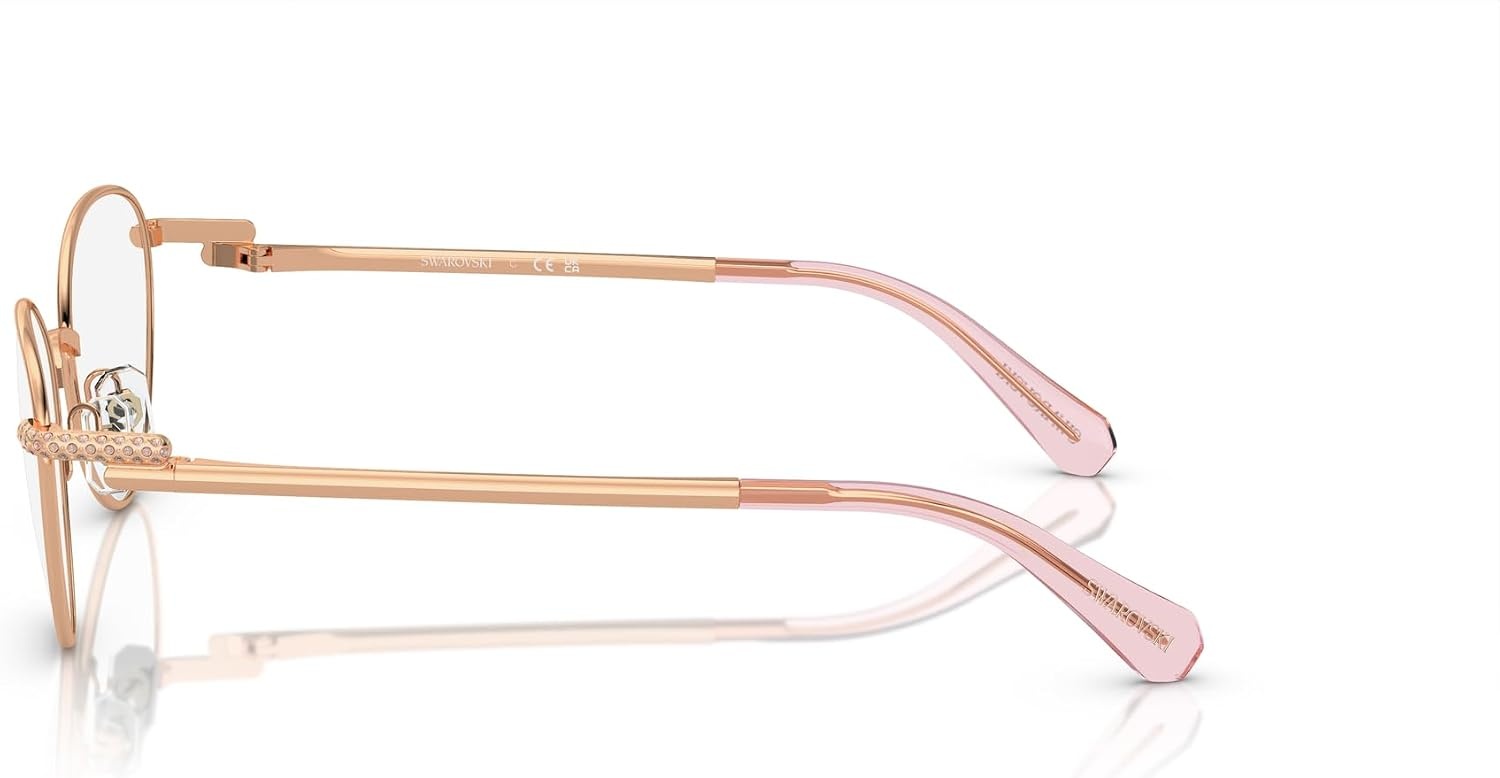 image:imageSwarovski womens Sk1002 Oval Prescription Eyewear FramesRose GoldDemo Lens