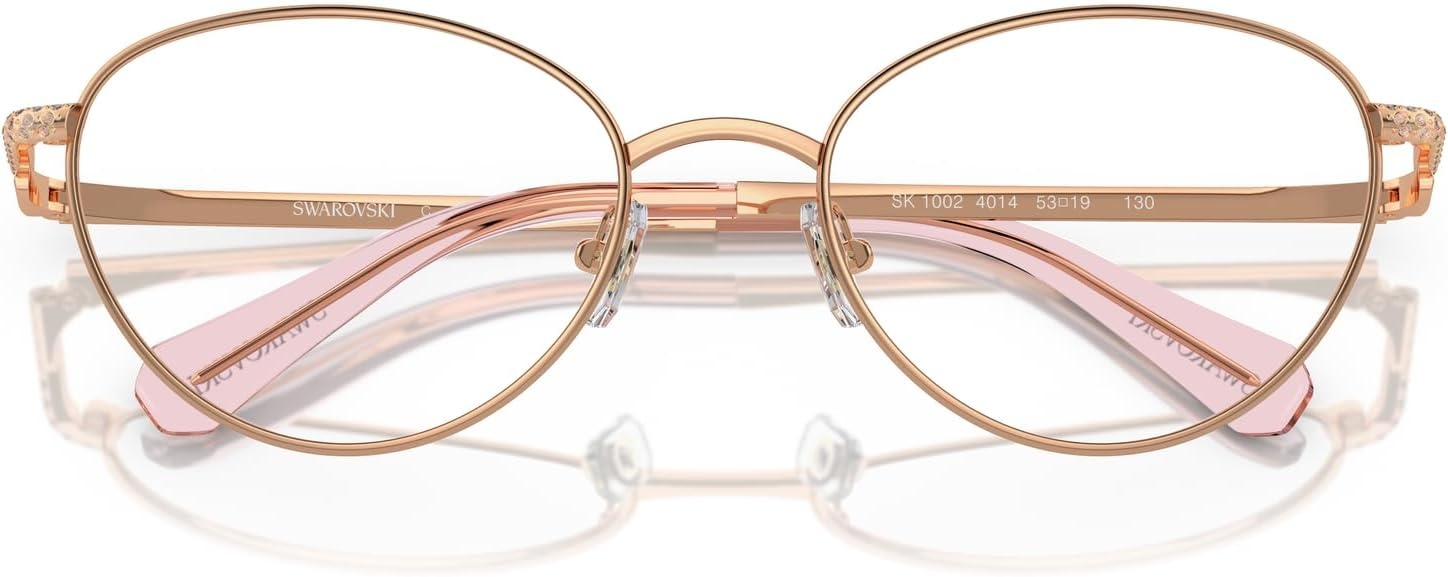 image:imageSwarovski womens Sk1002 Oval Prescription Eyewear FramesRose GoldDemo Lens