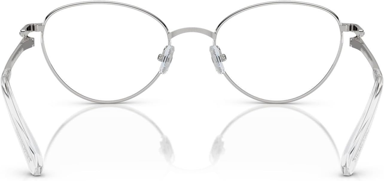 image:imageSwarovski womens Sk1002 Oval Prescription Eyewear FramesSilverDemo Lens