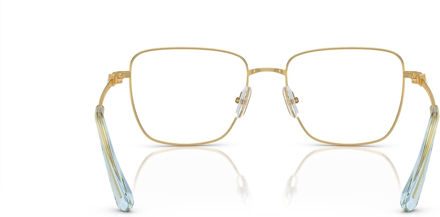 image:imageSwarovski womens Sk1003 Square Prescription Eyewear FramesGoldBlueDemo Lens