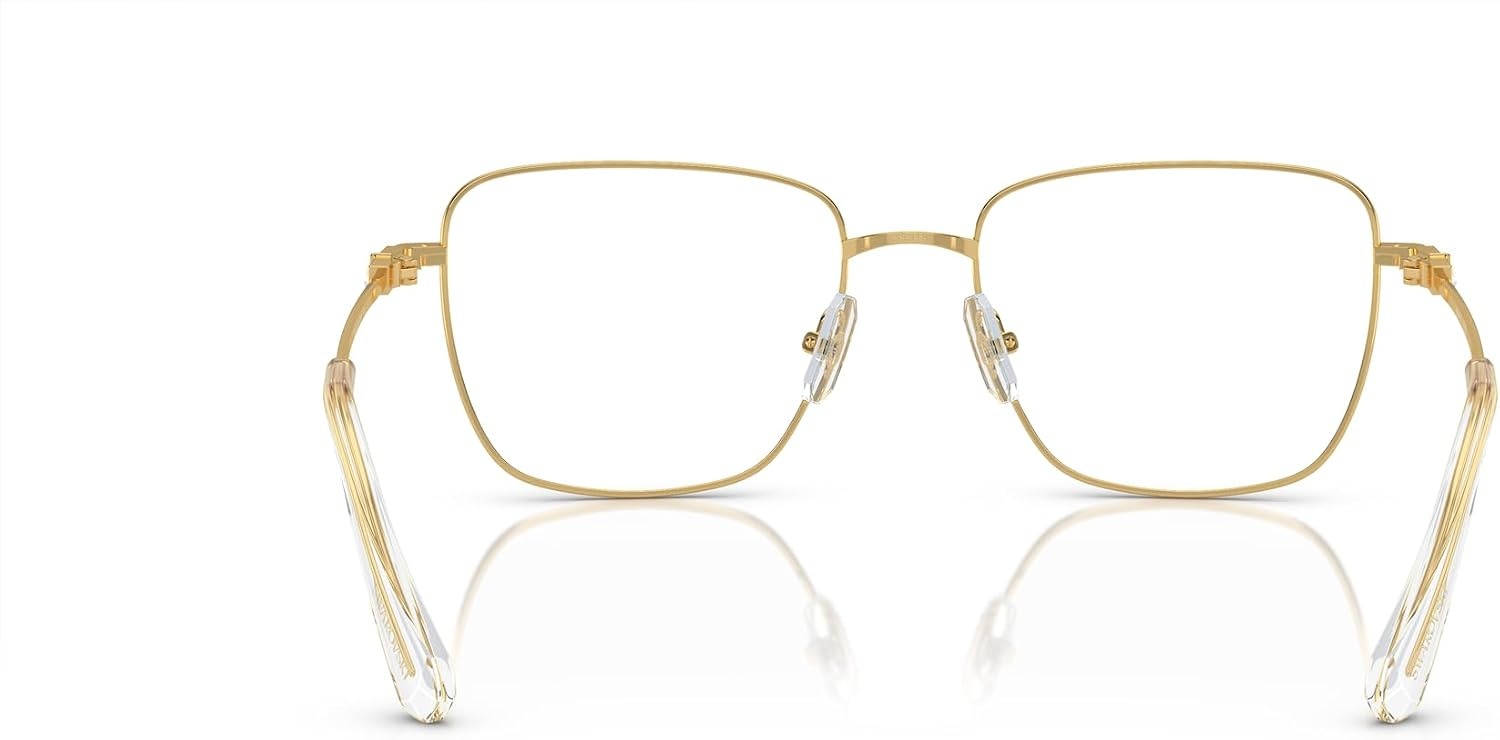 image:imageSwarovski womens Sk1003 Square Prescription Eyewear FramesGoldDemo Lens