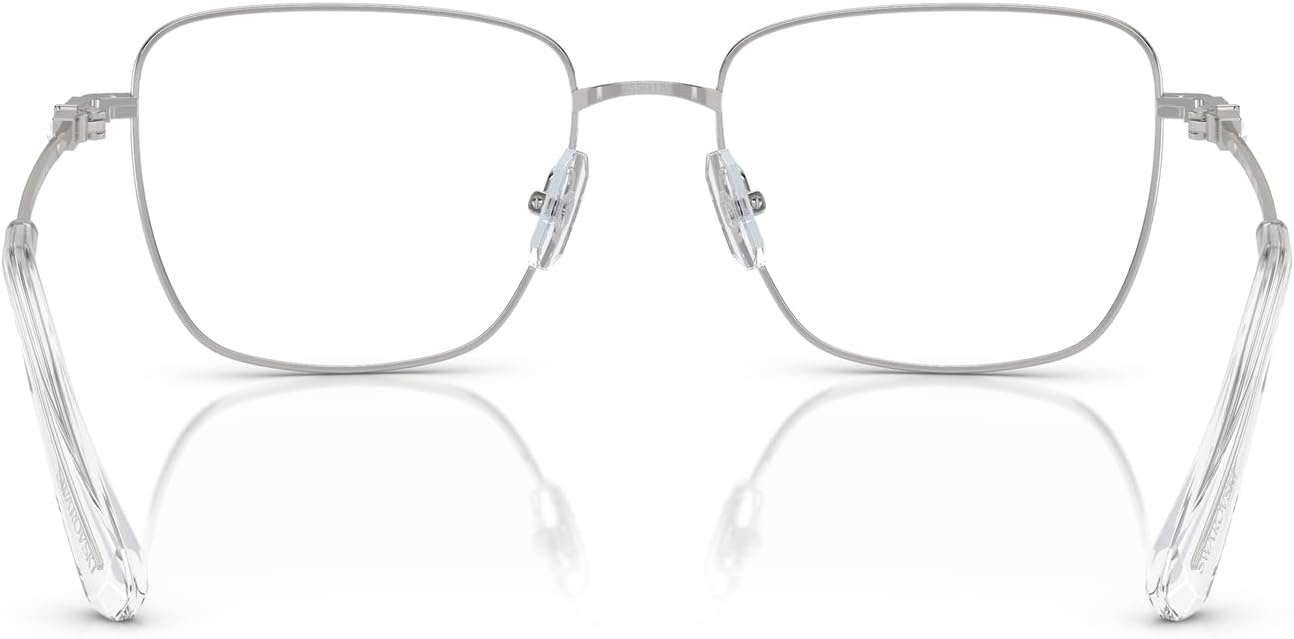 image:imageSwarovski womens Sk1003 Square Prescription Eyewear FramesSilverDemo Lens