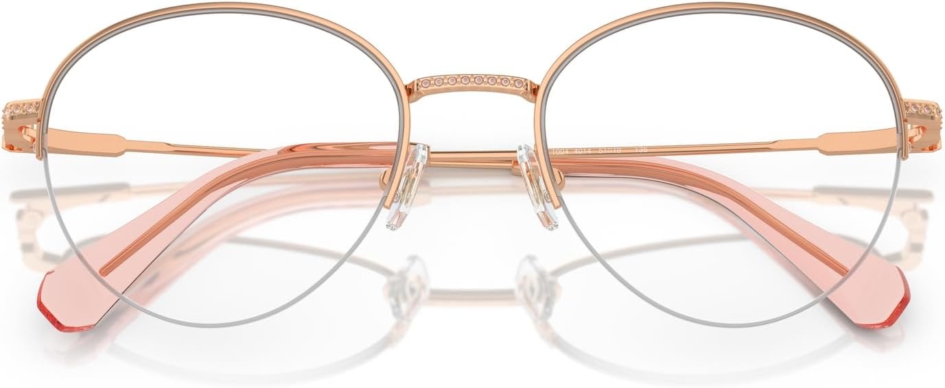 image:imageSwarovski womens Sk1004 Round Prescription Eyewear FramesRose GoldDemo Lens
