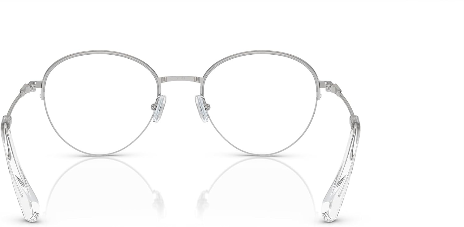 image:imageSwarovski womens Sk1004 Round Prescription Eyewear FramesSilverDemo Lens