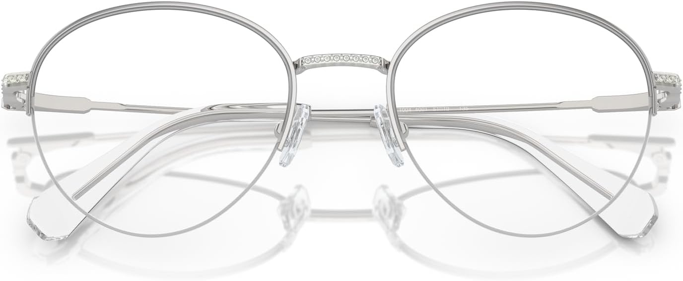 image:imageSwarovski womens Sk1004 Round Prescription Eyewear FramesSilverDemo Lens
