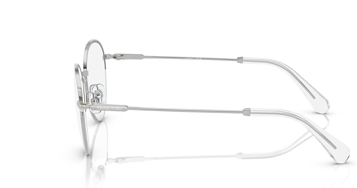 image:imageSwarovski womens Sk1004 Round Prescription Eyewear FramesSilverDemo Lens