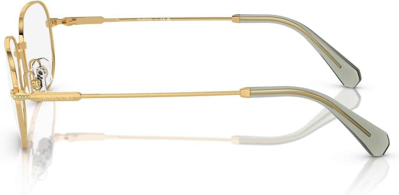 image:imageSwarovski womens Sk1005 Rectangular Prescription Eyewear FramesGoldDemo Lens