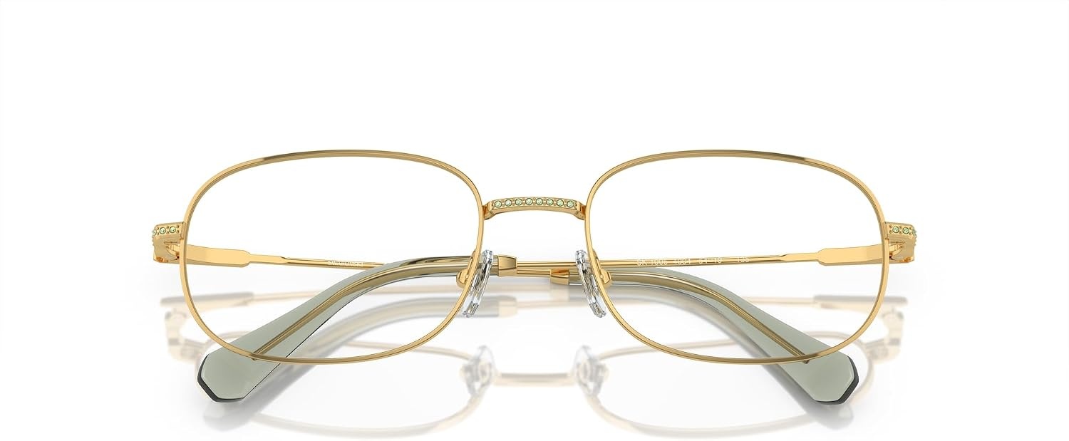 image:imageSwarovski womens Sk1005 Rectangular Prescription Eyewear FramesGoldDemo Lens