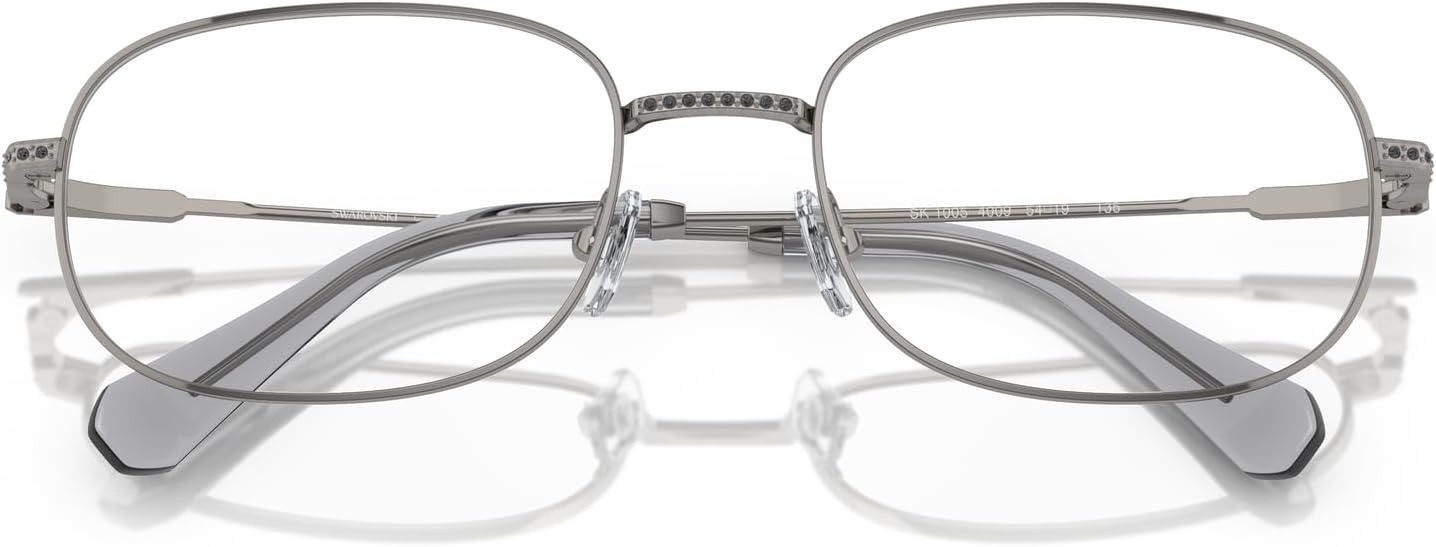 image:imageSwarovski womens Sk1005 Rectangular Prescription Eyewear FramesGunmetalDemo Lens