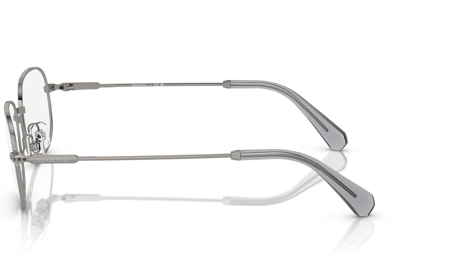 image:imageSwarovski womens Sk1005 Rectangular Prescription Eyewear FramesGunmetalDemo Lens