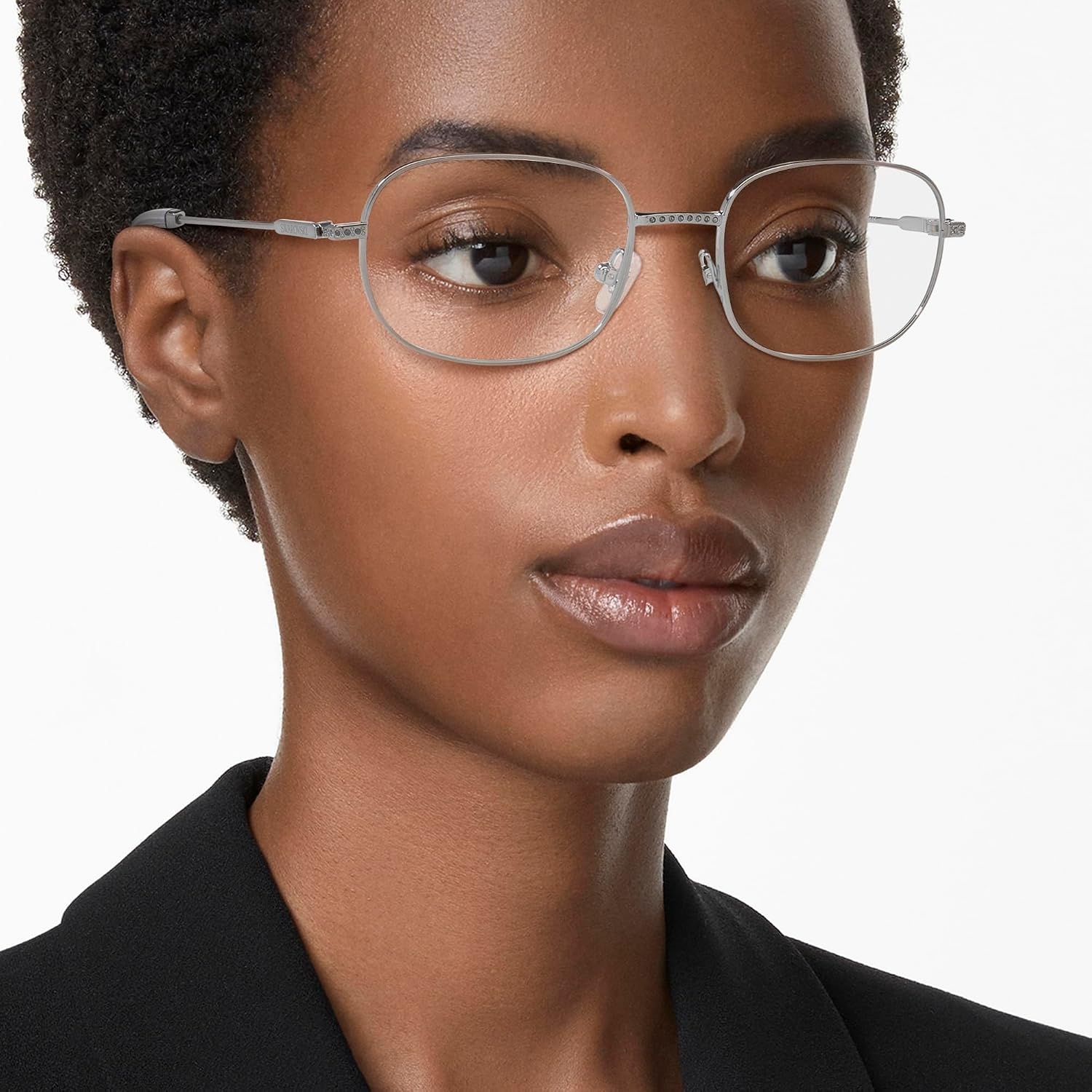 image:imageSwarovski womens Sk1005 Rectangular Prescription Eyewear FramesGunmetalDemo Lens