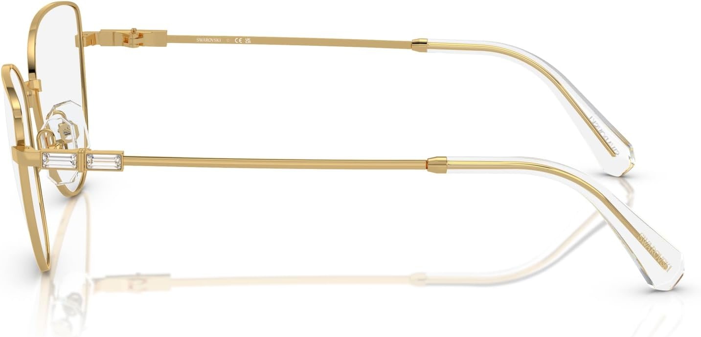 image:imageSwarovski womens Sk1007 Cat Eye Prescription Eyewear FramesGoldDemo Lens