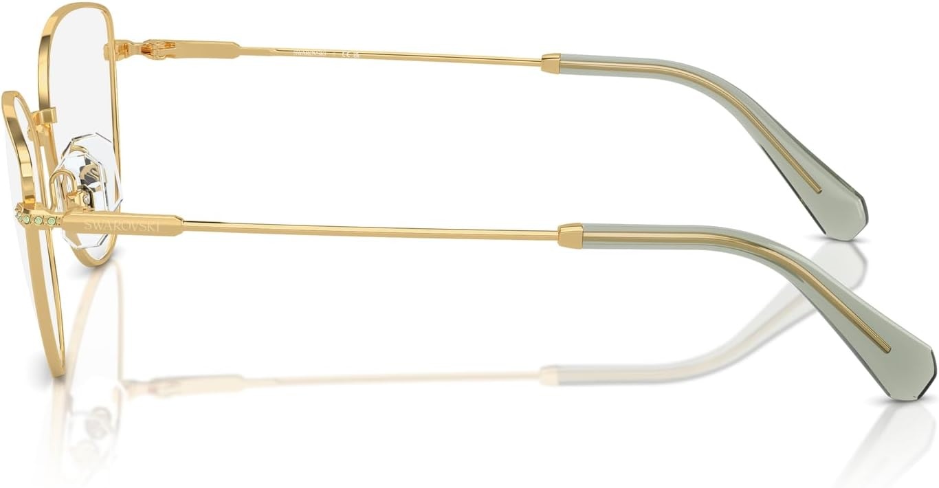 image:imageSwarovski womens Sk1012 Cat Eye Prescription Eyewear FramesGoldDemo Lens
