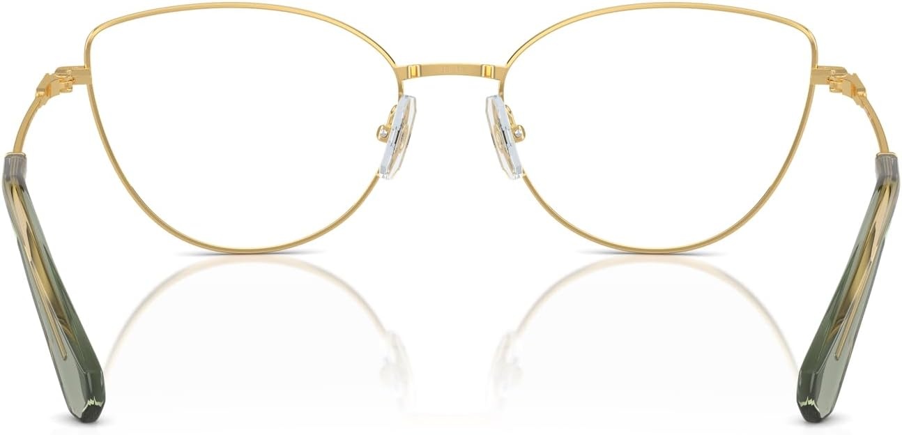 image:imageSwarovski womens Sk1012 Cat Eye Prescription Eyewear FramesGoldDemo Lens