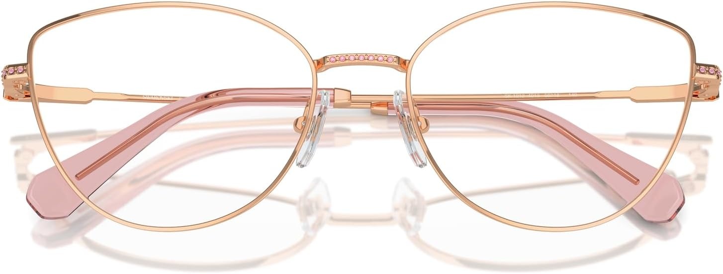 image:imageSwarovski womens Sk1012 Cat Eye Prescription Eyewear FramesRose GoldDemo Lens