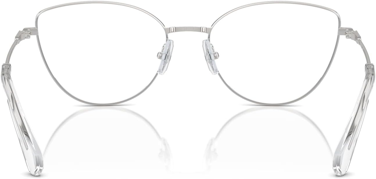 image:imageSwarovski womens Sk1012 Cat Eye Prescription Eyewear FramesSilverDemo Lens
