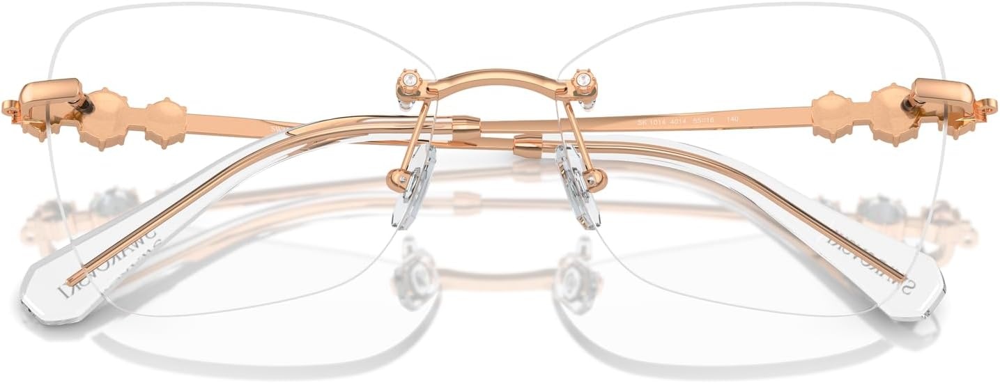 image:imageSwarovski womens Sk1014 Butterfly Prescription Eyewear FramesRose GoldDemo Lens