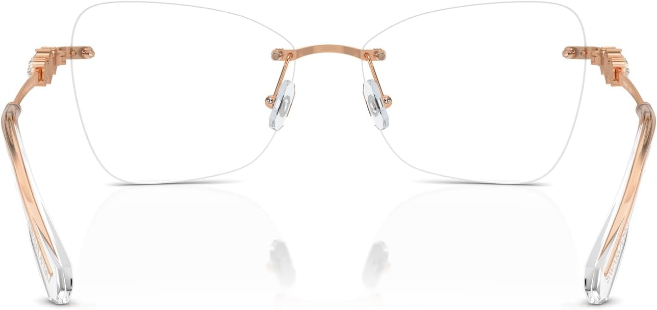 image:imageSwarovski womens Sk1014 Butterfly Prescription Eyewear FramesRose GoldDemo Lens