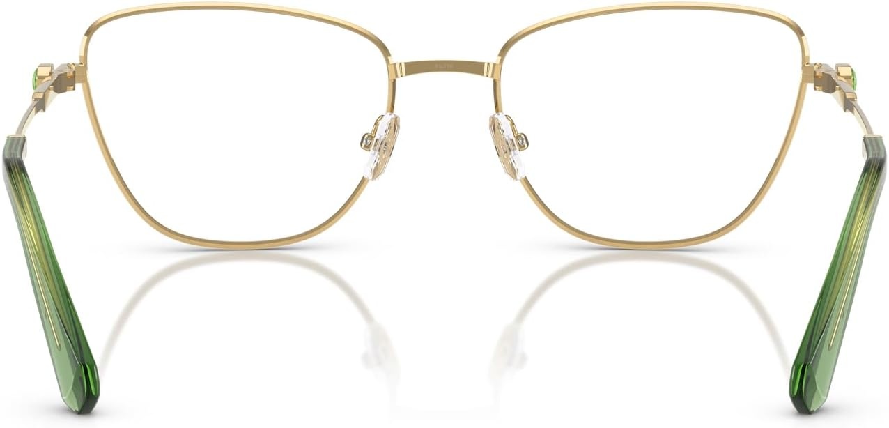 image:imageSwarovski womens Sk1018 Cat Eye Prescription Eyewear FramesGoldDemo Lens